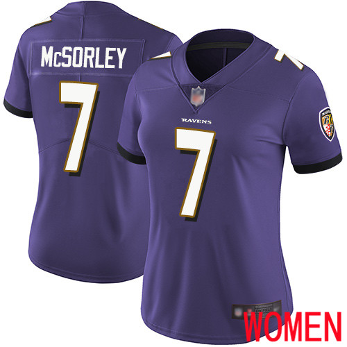 Baltimore Ravens Limited Purple Women Trace McSorley Home Jersey NFL Football 7 Vapor Untouchable